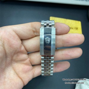 VSF VS3235 DateJust 36mm Fluted Bezel Blue Motif Dial Diamond Marker Jubilee Bracelet - Image 6