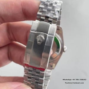 VSF VS3235 DateJust 36mm Fluted Bezel Green Palm Dial Diamond Marker Jubilee Bracelet - Image 3