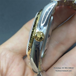 VSF VS3235 DateJust 36mm Fluted Bezel Gold Motif Dial Diamond Marker YG/SS Jubilee Bracelet - Image 8