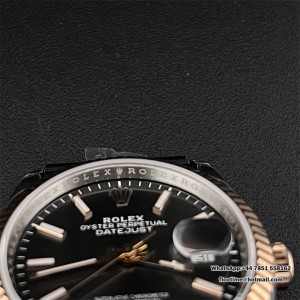 VSF VS3235 DateJust 36mm Fluted Bezel Grey Dial RG/SS Jubilee Bracelet - Image 2