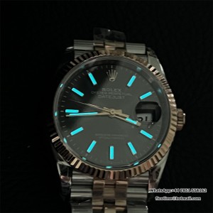 VSF VS3235 DateJust 36mm Fluted Bezel Grey Dial RG/SS Jubilee Bracelet - Image 9