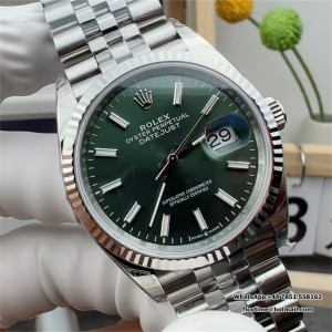VSF VS3235 DateJust 36mm Fluted Bezel Green Dial Jubilee Bracelet - Image 1