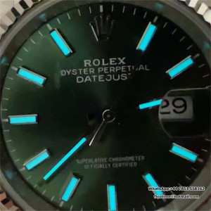 VSF VS3235 DateJust 36mm Fluted Bezel Green Dial Jubilee Bracelet - Image 6