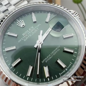 VSF VS3235 DateJust 36mm Fluted Bezel Green Dial Jubilee Bracelet - Image 7