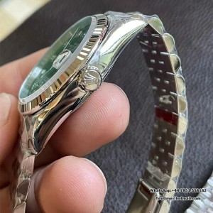 VSF VS3235 DateJust 36mm Fluted Bezel Black Dial Diamond Marker Jubilee Bracelet - Image 6