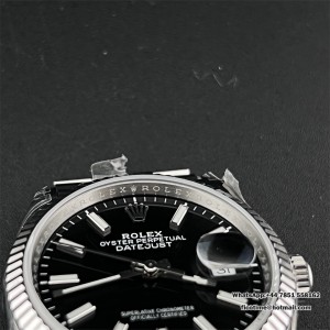 VSF VS3235 DateJust 36mm Fluted Bezel Black Dial Jubilee Bracelet - Image 2