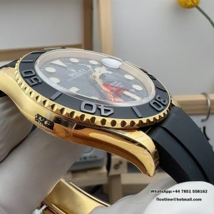 VSF VS3235 Yacht-Master 42mm YG Ceramic Black Dial Oysterflex Strap - Image 7