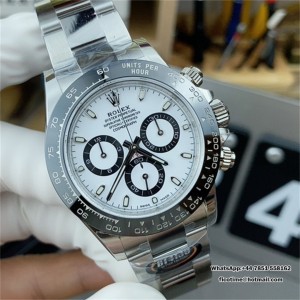 BTF DD4130 Daytona  Ceramic Bezel White Dial Panda SS Bracelet - Image 4