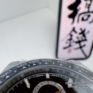 BTF DD4131 Daytona  Ceramic Bezel Black Dial SS Bracelet - Image 6