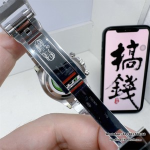 BTF DD4131 Daytona  Ceramic Bezel Black Dial SS Bracelet - Image 7