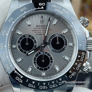 BTF DD4130 Daytona Ceramic Bezel Gray Dial Oysterflex Strap - Image 3