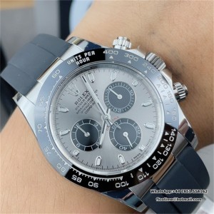 BTF DD4130 Daytona Ceramic Bezel Gray Dial Oysterflex Strap - Image 7