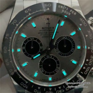 BTF DD4130 Daytona Ceramic Bezel Gray Dial Oysterflex Strap - Image 8