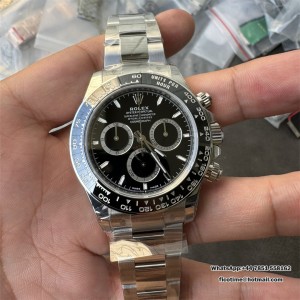 VSF 4801 Daytona  Ceramic Bezel Black Dial SS Bracelet - Image 7