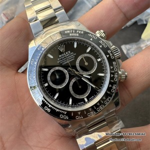 VSF 4801 Daytona  Ceramic Bezel Black Dial SS Bracelet - Image 9