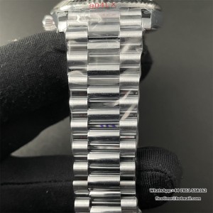 GMF A2836 Tungsten DayDate 40MM White Meteorite Dial President Bracelet - Image 5