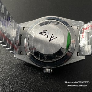 GMF A2836 Tungsten DayDate 40MM White Meteorite Dial President Bracelet - Image 9