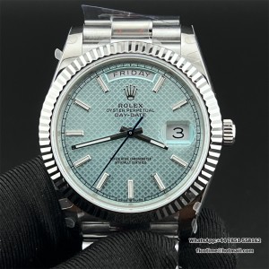 GMF A2836 Tungsten DayDate 40MM Ice Blue Dial President Bracelet - Image 1