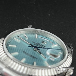 GMF A2836 Tungsten DayDate 40MM Ice Blue Dial President Bracelet - Image 2