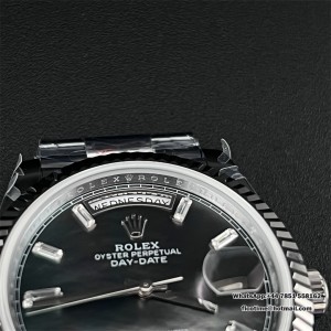 GMF A2836 Tungsten DayDate 40MM Grey Meteorite Dial President Bracelet - Image 2