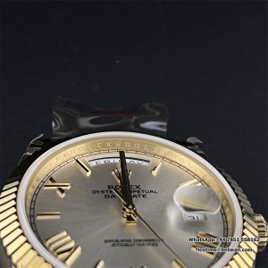 GMF A2836 Tungsten DayDate 40MM YG Silver Dial Roma Marker YG President Bracelet - Image 2