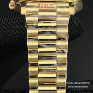 GMF A2836 Tungsten DayDate 40MM YG Silver Dial Roma Marker YG President Bracelet - Image 6