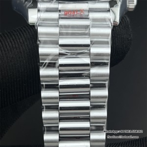 GMF A2836 Tungsten DayDate 40MM Ice Blue Dial Arabic Marker President Bracelet - Image 5