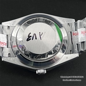 GMF A2836 Tungsten DayDate 40MM Ice Blue Dial Arabic Marker President Bracelet - Image 9
