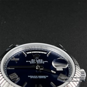 GMF A2836 Tungsten DayDate 40MM Blue Dial Roma Marker President Bracelet - Image 2
