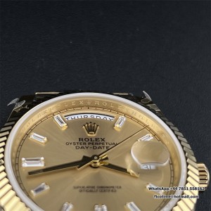 GMF A2836 Tungsten DayDate 40MM YG YG Dial Diamond Marker YG President Bracelet - Image 2