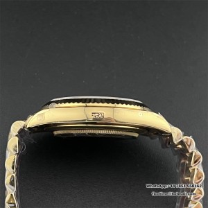 GMF A2836 Tungsten DayDate 40MM YG YG Dial Diamond Marker YG President Bracelet - Image 4