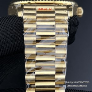 GMF A2836 Tungsten DayDate 40MM YG YG Dial Diamond Marker YG President Bracelet - Image 5