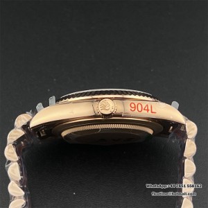 GMF A2836 Tungsten DayDate 40MM RG Brown Dial Diamond Marker RG President Bracelet - Image 3