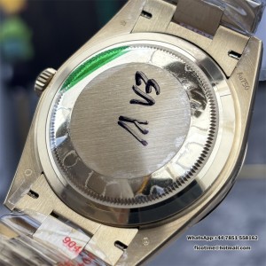 GMF A2836 Tungsten DayDate 40MM YG Black Dial Diamond Marker YG President Bracelet - Image 5