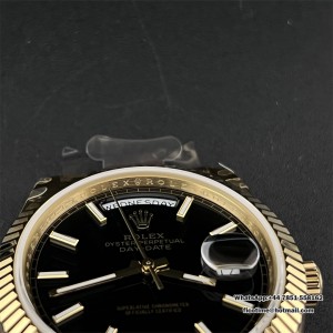 GMF A2836 Tungsten DayDate 40MM YG Black Dial YG President Bracelet - Image 2