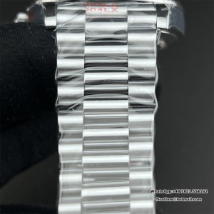 GMF A2836 Tungsten DayDate 40MM Ice Blue Dial Diamond Marker President Bracelet - Image 5