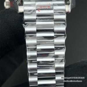 GMF A2836 DayDate 40MM White Dial Roma Marker President Bracelet - Image 6