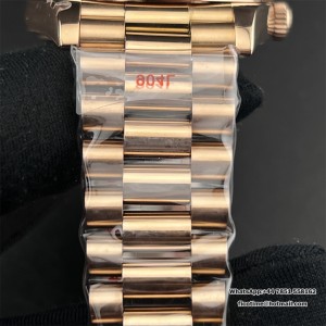 GMF A3255 DayDate 40MM RG Brown Dial Roma Marker RG President Bracelet - Image 5
