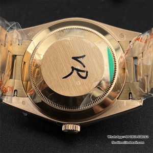 GMF A3255 DayDate 40MM RG Brown Dial Roma Marker RG President Bracelet - Image 9