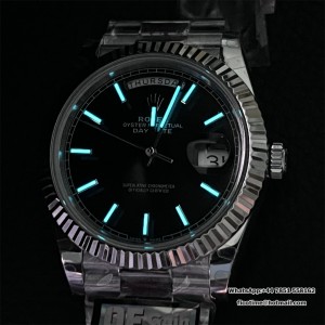 QF Gain Weight V6 A2836 DayDate 40MM Black Dial President Bracelet - Image 9