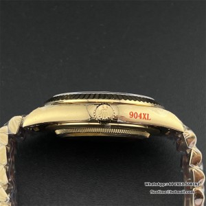 QF Gain Weight V6 A2836 DayDate 40MM RG White Dial Roma Marker President Bracelet - Image 3