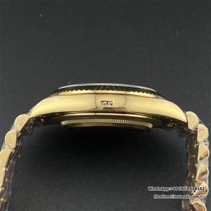 QF Gain Weight V6 A2836 DayDate 40MM RG White Dial Roma Marker President Bracelet - Image 4