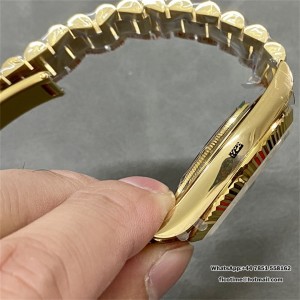 QF Gain Weight V6 A2836 DayDate 40MM Black Dial Diamond Marker President Bracelet - Image 3