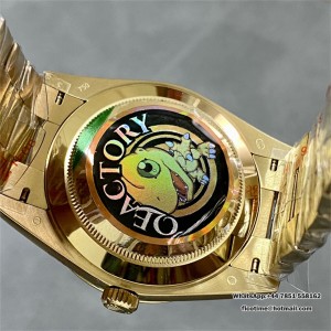 QF Gain Weight V6 A2836 DayDate 40MM Black Dial Diamond Marker President Bracelet - Image 4