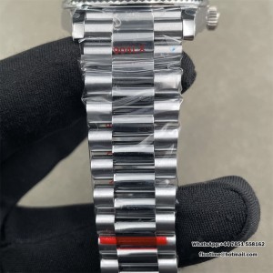 QF Gain Weight V6 A2836 DayDate 40MM White Dial Roma Marker President Bracelet - Image 5