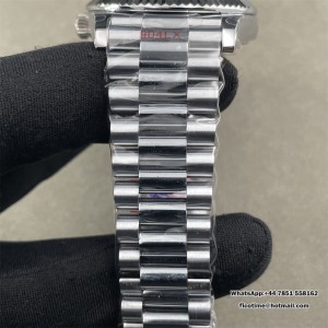 QF Gain Weight V6 A2836 DayDate 40MM White Dial Roma Marker President Bracelet - Image 6