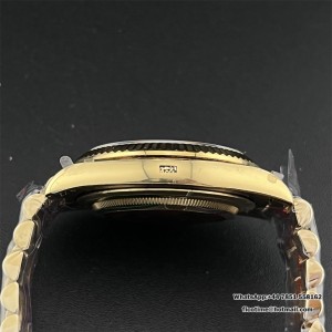 QF Gain Weight V6 A2836 DayDate 40MM Gradual Green Dial President Bracelet - Image 4