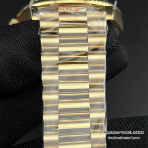 QF Gain Weight V6 A2836 DayDate 40MM Gradual Green Dial President Bracelet - Image 5