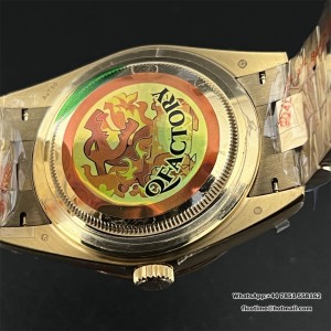 QF Gain Weight V6 A2836 DayDate 40MM Gradual Green Dial President Bracelet - Image 8