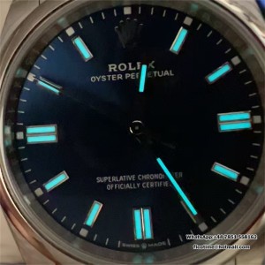 VSF DD3230 Oyster Perpetual 36mm Blue Dial Oyster Bracelet - Image 9